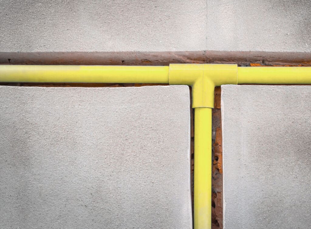 bury a pvc pipe in the wall,electricity system installation